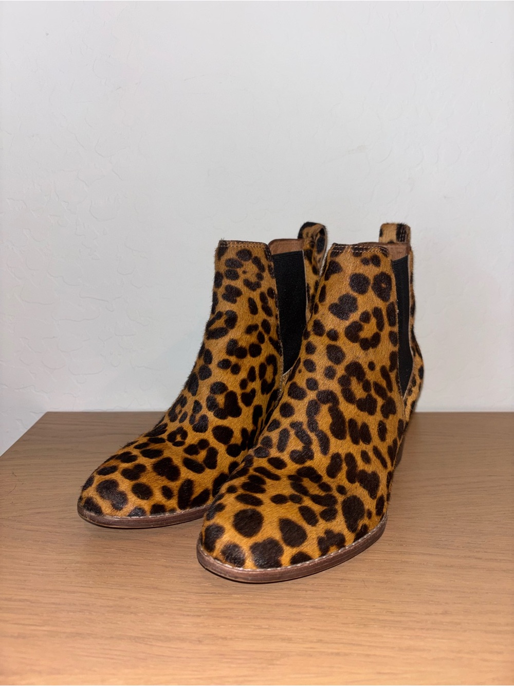 Madewell Leopard Print Chelsea Ankle Boots - Brown/Black